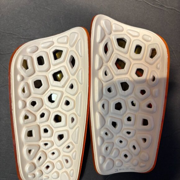 Nike Orange Foam Shin Guards w/ Shin Sleeve – Breathable & Sturdy - Picture 5 of 6